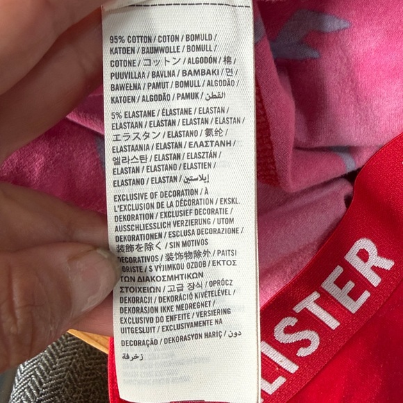 Hollister Red Boxer Briefs with Blue Seagull Pattern Sz S - Picture 4 of 4